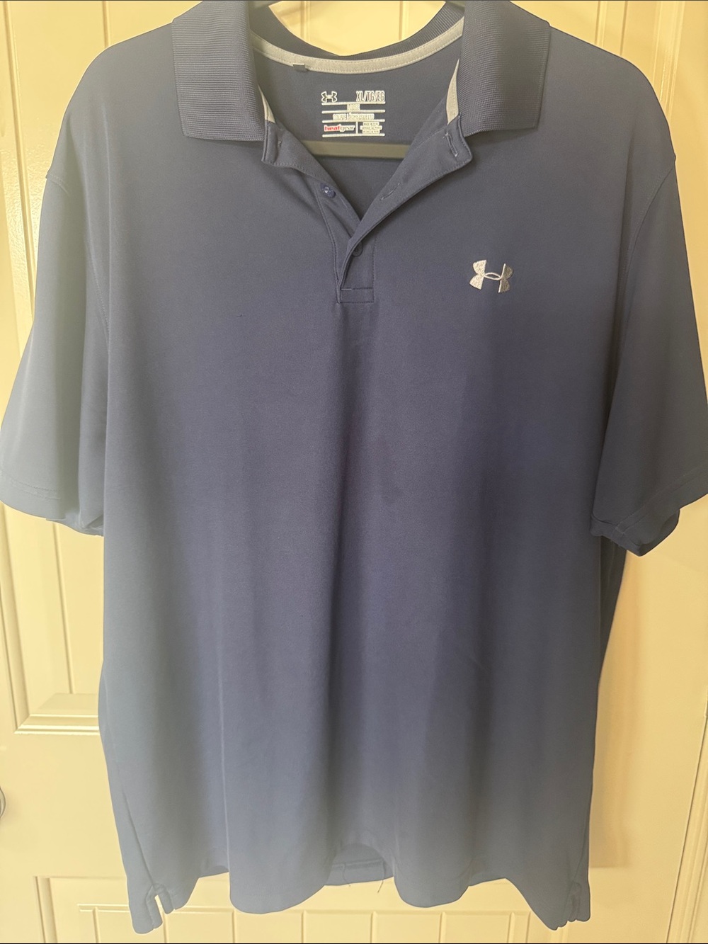 Under Armour Navy Short-Sleeve Polo with Logo